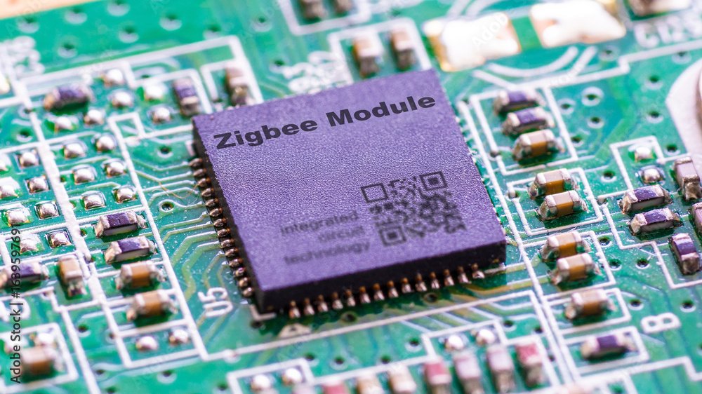 Représentation schématique du réseau maillé Zigbee