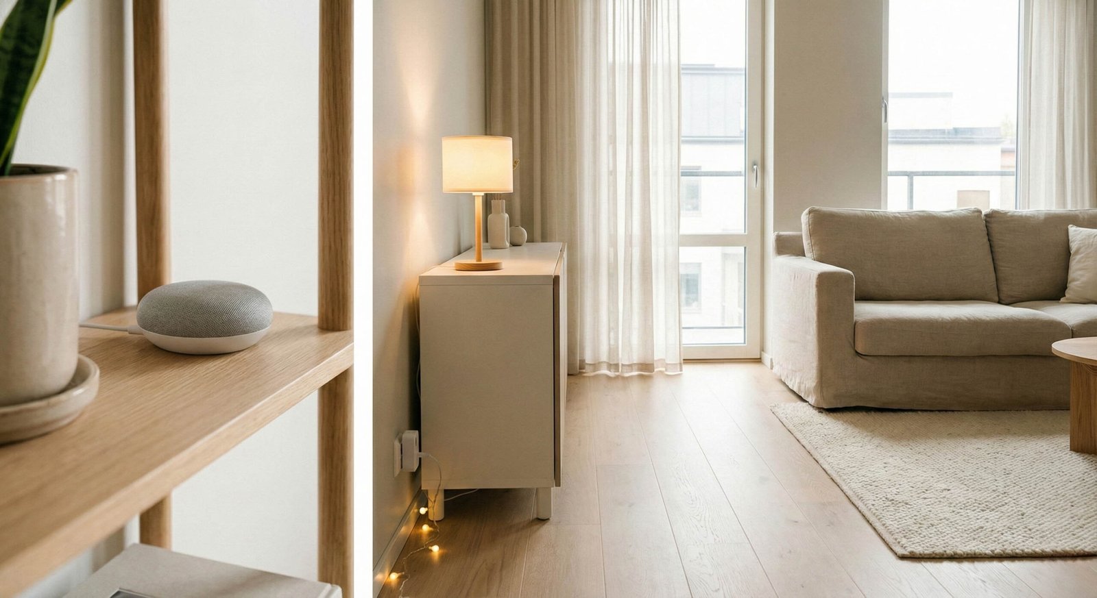 Hub domotique dans une maison connectée moderne en 2025 pour centraliser les objets connectés