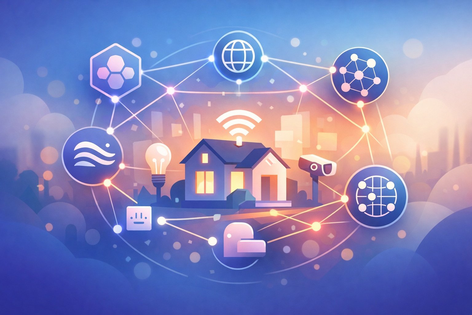 Protocoles domotiques 2026 : réseau de maison connectée et standards Zigbee, Matter, Thread