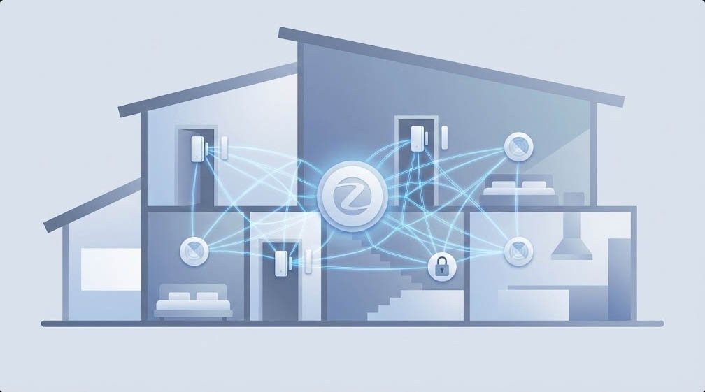 Zigbee ou Wi-Fi pour la sécurité : réseau maillé Zigbee pour capteurs d’ouverture et mouvement